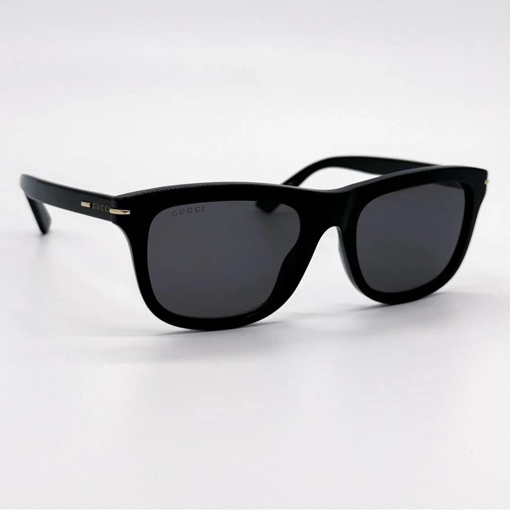 NEW GUCCI GG1444S 001 SQUARE BLACK GREY MEN SUNGLASSES GUCCI